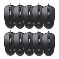 🔥 Kit com 10 Mouse C3Tech MS-31BK USB 1000 DPI — Preto 🔥