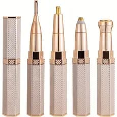 Barbeador Elétrico Facial 4 Em 1 Para Mulheres , Depilador De Corpo Inteiro , Recarregável , Indolor , Sobrancelha , Nar