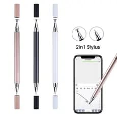 Caneta Stylus Universal 2 em 1 para iPhone, Telefone Android, Tablet, Pintura, Escritório, Retoques, Tela Sensível ao To