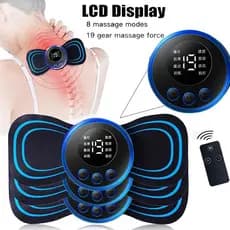 Massageador Elétrico de Pulso com 8 Modos e 19 Níveis, Dispositivo de Massagem Portátil que Alivia Dores Musculares Cerv