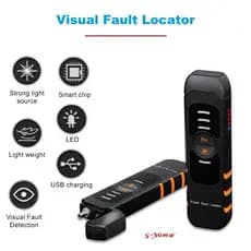 Medidor De Potência Óptica Portátil 5-30MW Caneta Testadora De Fibra VFL Luz Vermelha 30km Localizador Visual De Falhas