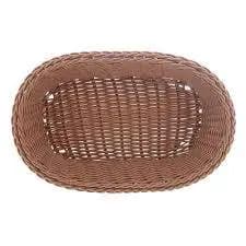 Cesta Oval de Rattan Plastico 24cm x 17cm x 7cm - Lyor