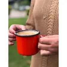 CANECA TRAD/ESMALT 10CM VRM ESMALTADO