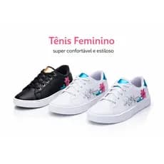 Tenis feminino casual flor