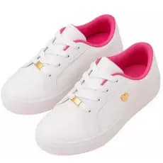 Tênis infantil menina feminino coraçao casual modinha infantil
