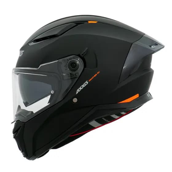 Capacete Moto Axxis Panther Solid A1 Preto Fosco Visor Solar