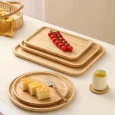 Kit 3 Bandeja Redondo Decorativa Para Café Chá Petisqueira Condimentos Casa Cozinha Mesa Posta