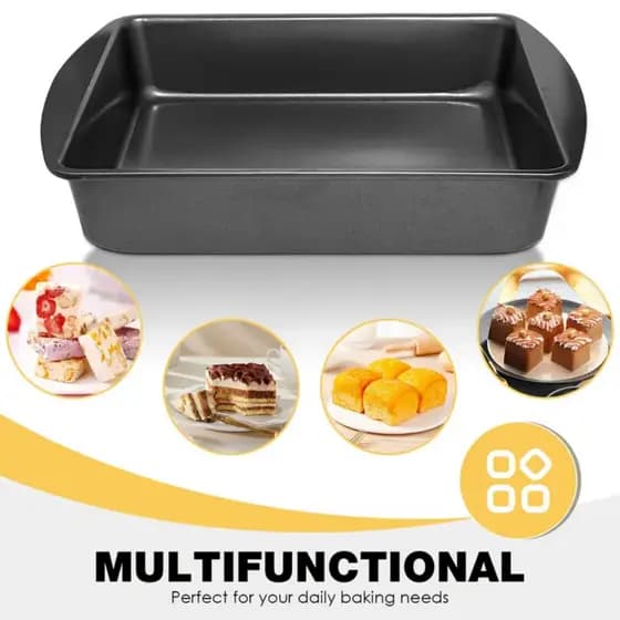 Forma Assadeira Retangular 31CM Para Torta Antiaderente Forma Para Pão Cuca Forma Para Bolo Multiuso