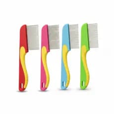 Pente Rasqueadeira Para Pet Remove Pelos Cães E Gatos Desembaraçador Antipulgas Pente Fino 16cm