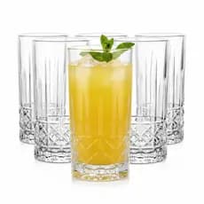 Jogo de Copos Alto (14,6cm) Aludra 360ml 6 Peças Vidro Transparente Água, Suco, Refrigerante