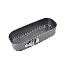 Forma Retangular Para Pão Caseiro e Bolo Inglês Antiaderente 31x12x7cm com fundo removível