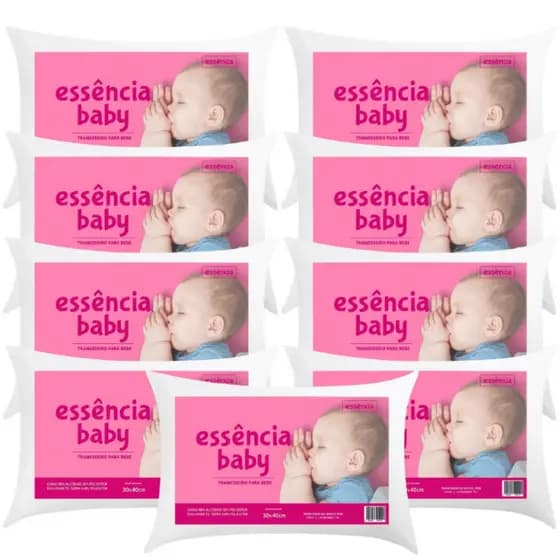 Kit 2 Travesseiro Baby Antialérgico 40x30cm Super Macio E Confortável