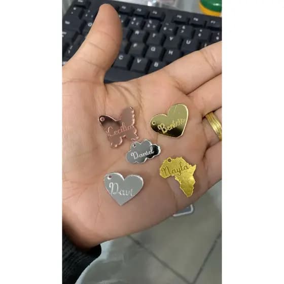 PINGENTE / TAG - Para Chaveiro ou Bordado Fqzemos Personalizado (Escolha Seu Kit)