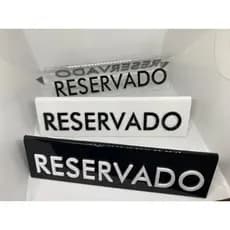 Placa Reservado Casamento Bar Restaurante Festas Alto Relevo