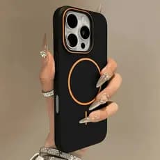 Luxo Sem Fio De Carregamento Casos De Telefone Para iPhone 12 13 14 15 16 Pro Max Plus Fosco Magnético Pára-Choques Capa