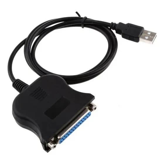 Cabo adaptador Lpt da impressora Fu Usb2.0 para Db25 Computador