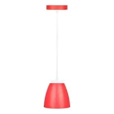 Kit 3 Luminarias Pendente Led Kian 9w Vermelho