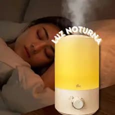 Umidificador Ultrassônico Kian Branco Com Luz Noturna