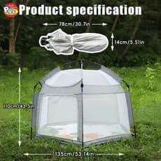 Barraca tenda Portátil Articulado 150x120cm em Poliéster e Telha Mash - Montagem Automática TING
