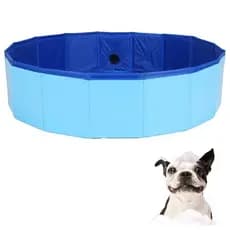Piscina Pet Banheira Para Animais de Estimação Dobrável em Pvc 80x20cm TING
