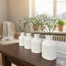 Vasos de Gesso Para Centro de Mesa Kit C/15 UN 10x08 Para Centro de Mesa