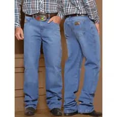 Calça Masculina Jeans Tradicional calca Country Reta Elastano Rodeio Pecuaria Tecido Grosso Calça Jeans Masculino