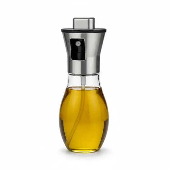 Spray Pulverizador de Óleo 200ml em Vidro com Tampa Inox – Cozinha AliDoLado