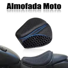Almofada Moto Gel 3D Honeycomb - Assento Antiderrapante à Prova D'água, Absorção de Choque e Ventilação para Verão