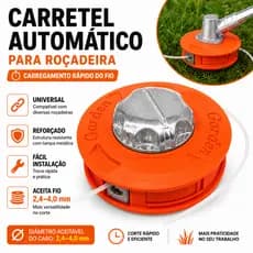 Carretel Automático Cortador de Grama Universal Para Roçadeira Cabeçote Reforçado
