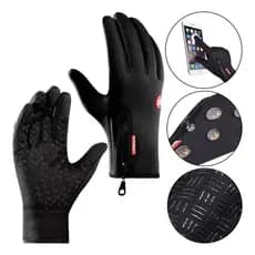 Luva Térmica Touch Screen p/ Moto e Bike Resistente a Água