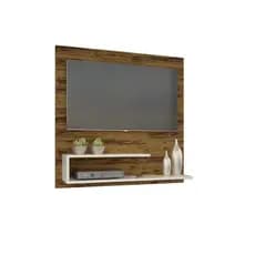 Paínel/Prateleira P/ TV de 32" C/ Nichos P/ Sala - Quarto - Área de lazer (FREIJÓ/OFFWHITE)