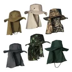 Chapéu Pescador Australiano Boné Pesca Proteção Pescoço Sol Chapéu Pescador Camping Australiano Proteção Nuca Pescoço