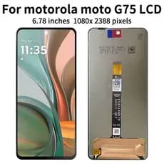 Tela Frontal Display Moto G75 5g Xt2437 Lcd Original Sem Aro Pronto Entrega + Película