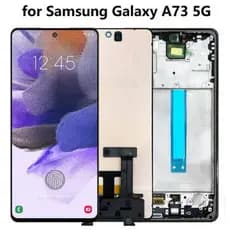 Tela Frontal Lcd Touch Display Compativel A73 Com Aro Amoled Pronto Entrega +3D Película