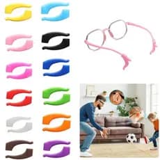 Pares Trava de silicone com gancho para óculos infantil (multicolorido)
