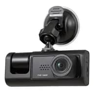 Dash Cam Automotiva 3 Câmeras, Gravador Veicular com Câmera Frontal e Traseira