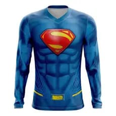Camisa / Camiseta HQ do Novo Traje do Superman - Manga Longa 7ZS4