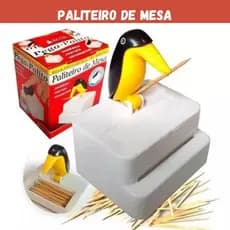 Paliteiro De Mesa Pássaro Tucano Pega Palito De Dente