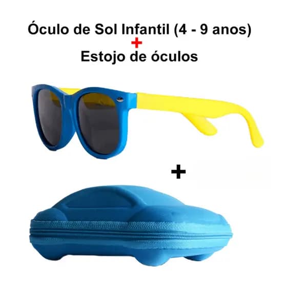 Óculos De Sol Infantil Flexíxel Polarizado + Estojo de Carrinho Original