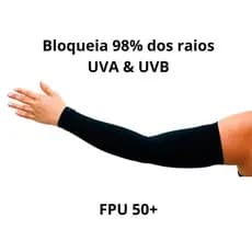 1 Pacote com 2 Manguitos - Compressão Unissex Proteção Solar e Frio, Ciclismo, Corrida e Academia