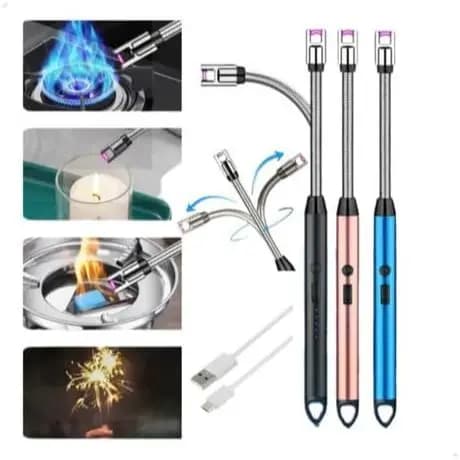 Acendedor de Fogão Elétrico Recarregável USB – Tecnologia de Ignição por Arco - (Cores Sortidas)