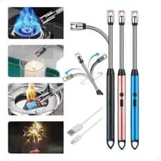 Acendedor de Fogão Elétrico Recarregável USB – Tecnologia de Ignição por Arco - (Cores Sortidas)