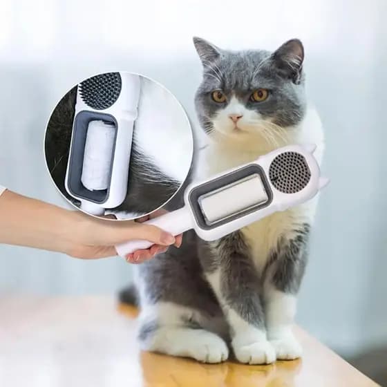Escova Removedora de Pêlos Gato Pets 4 em 1