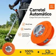 Carretel Automático Para Roçadeira Carga Fácil Com Fio Nylon 2,7mm 10m Toyama Kawashima Vulcan Garthen