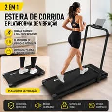 Esteira Elétrica Dobrável Residencial 4.0HP Silenciosa 150kg Bluetooth 6km/h Controle Remoto