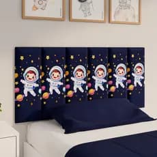Cabeceira Para Cama Completa Estampa Infantil Menina e Menino Auto Colante