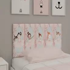 Cabeceira de Cama Box Solteiro Casal Queen King Infantil Modular Auto Colante