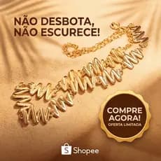 Cinto de Cintura Luxo Feminino • Não Desbota Nem Escurece • 18K ou Prata • 105cm