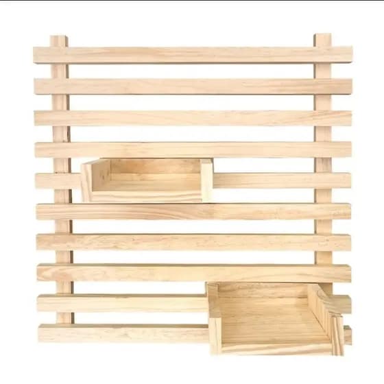 Painel de madeira Floreira Modular parede suspenso