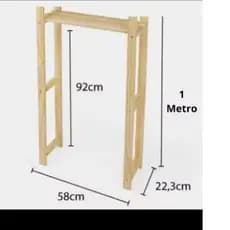 estante para vaso sanitário 1mtr de altura,por 58 de comprimento ,22 cm de largura.